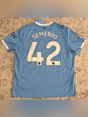 Puma Authentic Manchester City 2025/26 Semenyo #42 780338-01 Jersey Men's Sz: XL